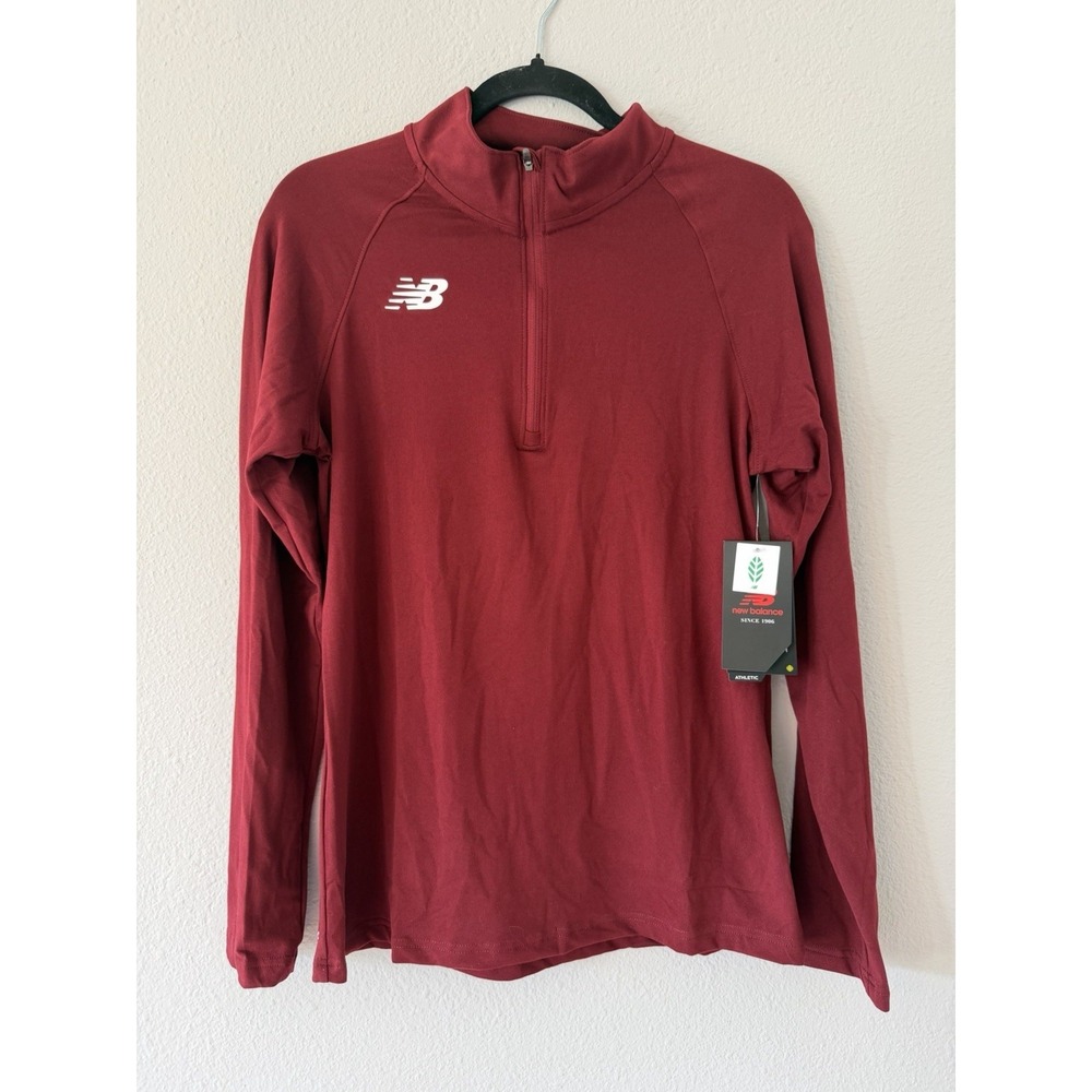 NWT New Balance Women's Athletic Half Zip Size Medium Moisture‎ Wicking